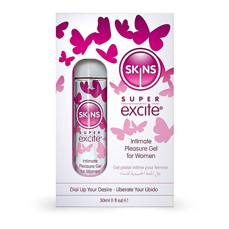 Skins Super Excite Clitoral Stimulation Gel - Delay and Excite Sprays