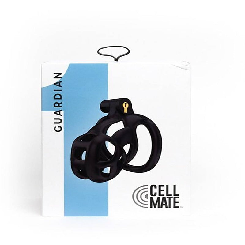 The Guardian By Cellmate Male Chastity Device Black - Male Chastity