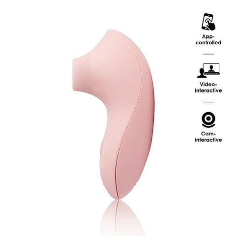 Svakom Pulse Lite Neo Pale Rosette Clitoral Stimulator - Clit Ticklers and Pulsators