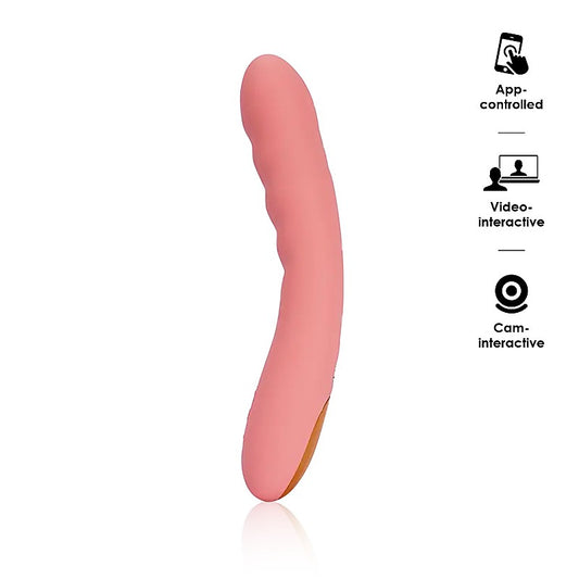 Svakom Ava Neo Interactive Thrusting G Spot Vibrator Peach
