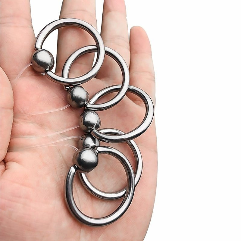 Oval Bullet Urethral Sound With Pull Ring By Bdstyle - Urethral Sounds