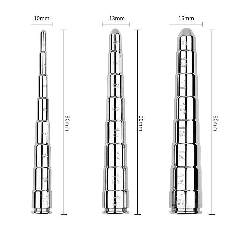 Male Urethral Bougie Measuring Device With Ring By Bdstyle - Urethral Sounds