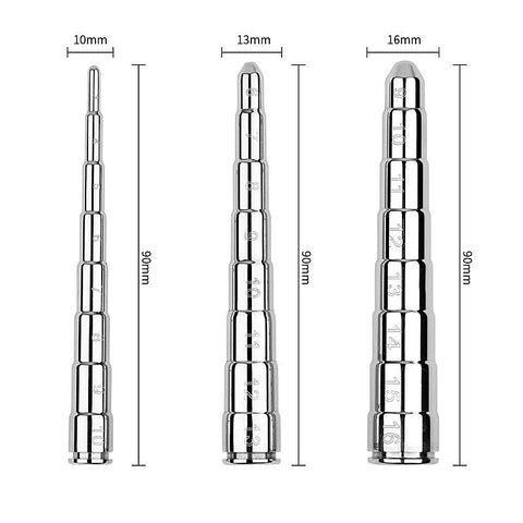 Male Urethral Bougie Measuring Device With Ring By Bdstyle - Urethral Sounds