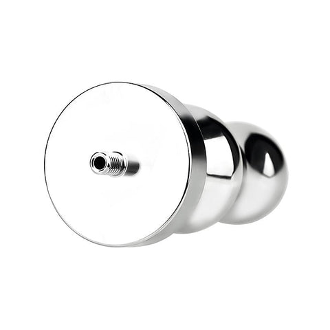 Stainless Steel Male Chastity Cage With Enema Butt Plug - Male Chastity