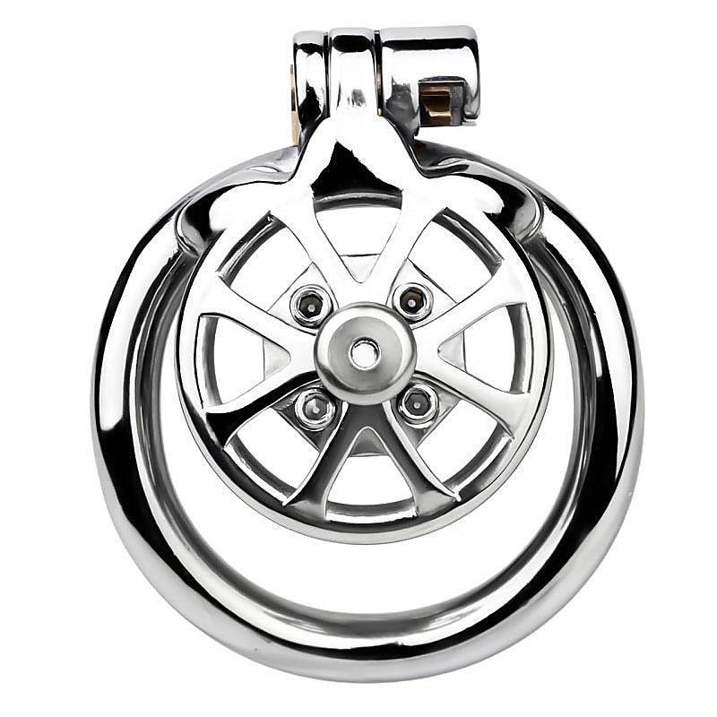 BDStyle Spike Mens Chastity Cage With Metal Urethral Catheter - Male Chastity