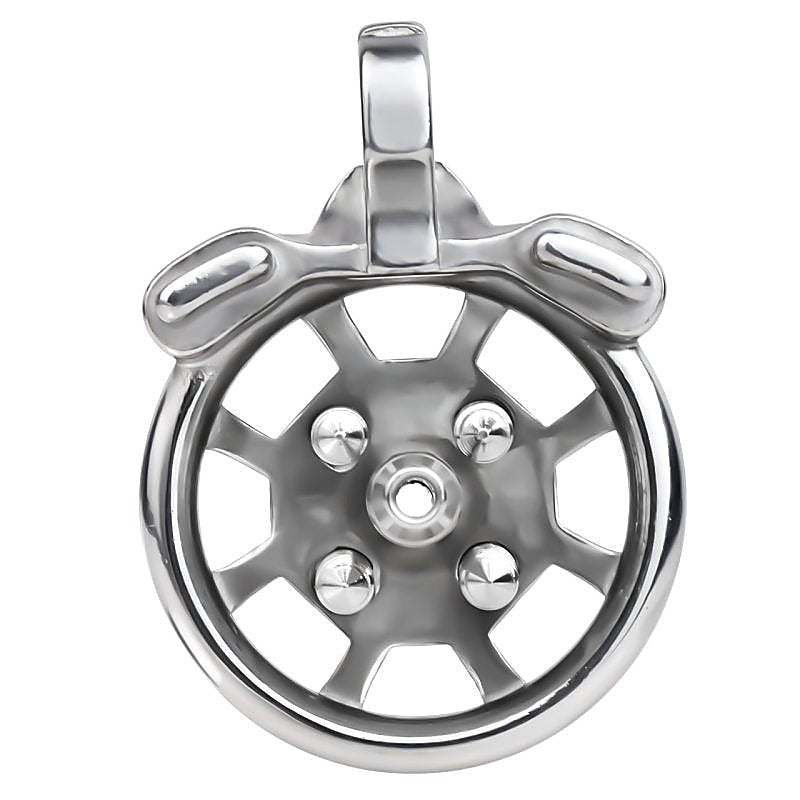 BDStyle Spike Mens Chastity Cage With Metal Urethral Catheter - Male Chastity