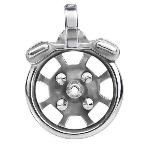 BDStyle Spike Mens Chastity Cage With Metal Urethral Catheter - Male Chastity