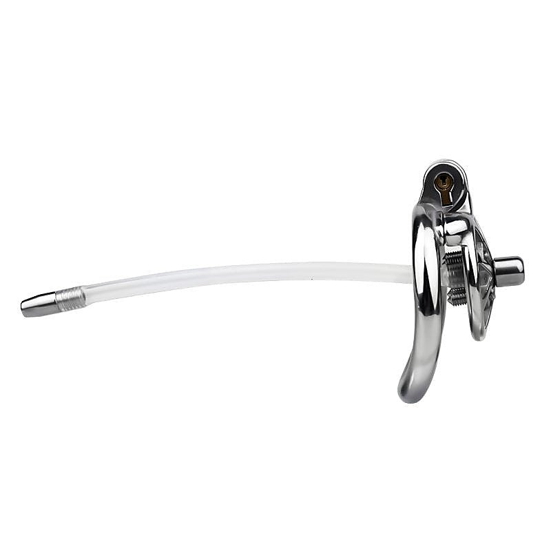 BDStyle Spike Chastity Cage With Silicone Urethral Catheter - Male Chastity