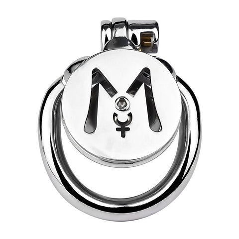 BDStyle M Flat Metal Male Chastity Device Inverted