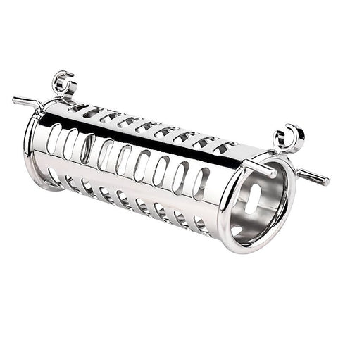 BDStyle Metal Double Ended Chastity Cage Bent Ring