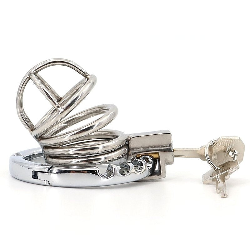Tiny Gear Ring Mens Chastity Cage By Bdstyle - Male Chastity