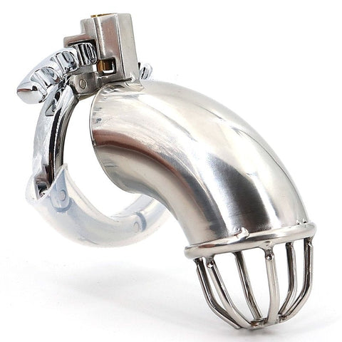 BDStyle Gear Adjustable Ring Stainless Steel Cock Cage - Male Chastity