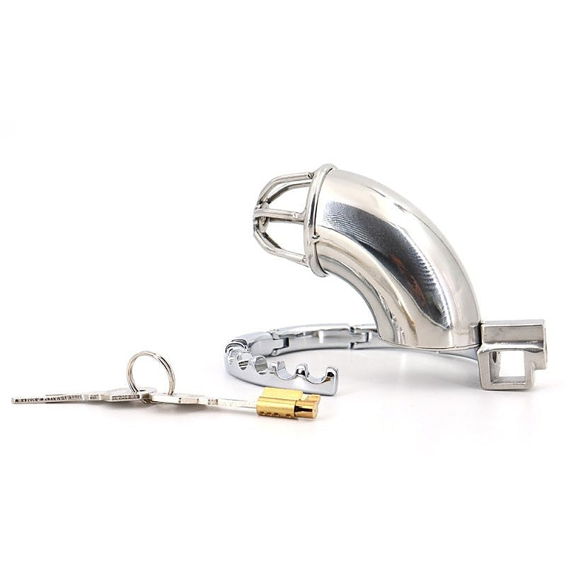 BDStyle Gear Adjustable Ring Stainless Steel Cock Cage - Male Chastity