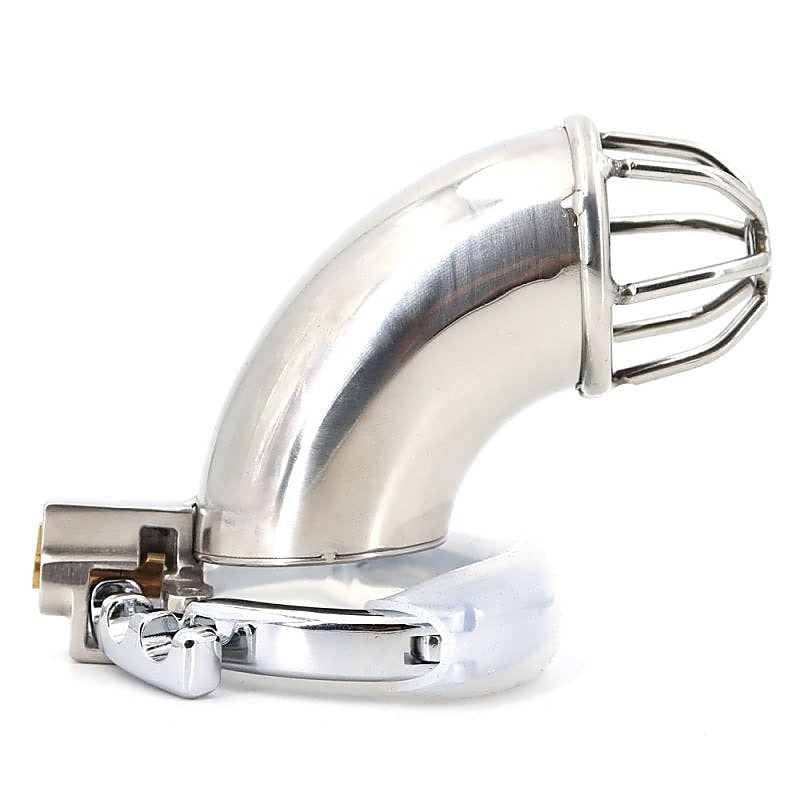 BDStyle Gear Adjustable Ring Stainless Steel Cock Cage - Male Chastity