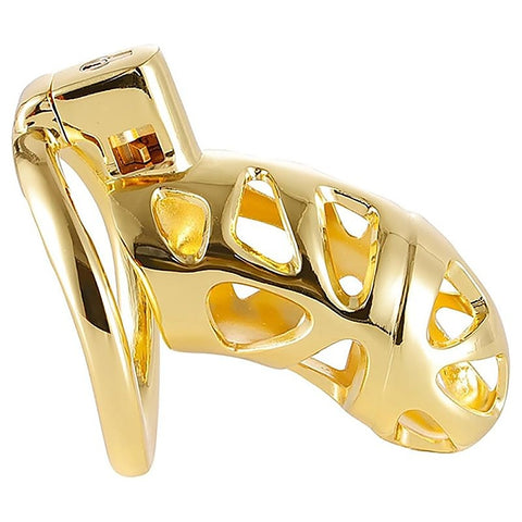 Gold Chastity Cage by BDStyle - Male Chastity