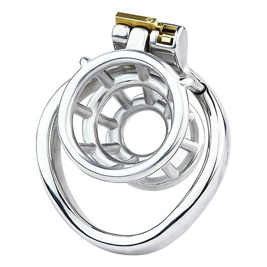 BDStyle Stuck In Chastity Cock Cage With Bent Ring - Male Chastity