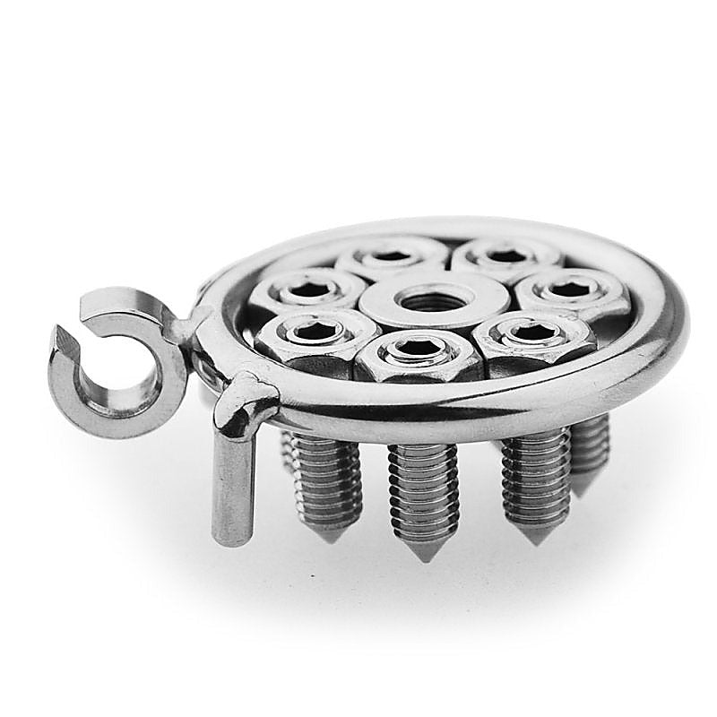 Spikes Flat Male Chastity Cock Cage By Bdstyle - Male Chastity