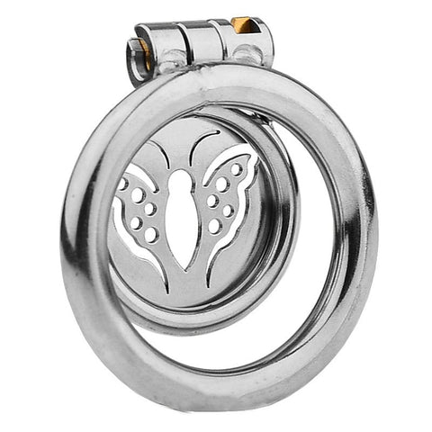 BDStyle Butterfly Flat Metal Male Chastity Cage