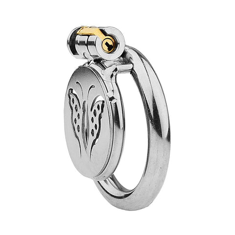 BDStyle Butterfly Flat Metal Male Chastity Cage