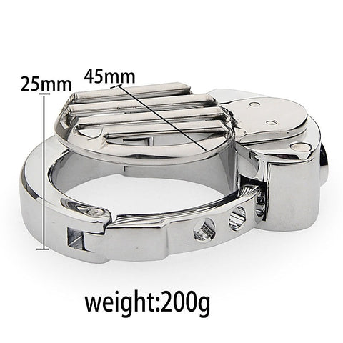 BDStyle Plate Cage Male Chastity Device With Adjustable Ring