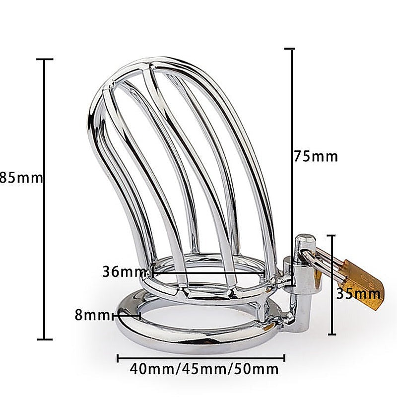 Classic Small Banana Men'S Chastity Cage By Bdstyle - Male Chastity