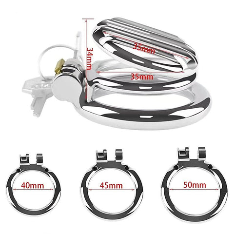 BDStyle Plate Cage Mens Chastity Device Medium - Male Chastity