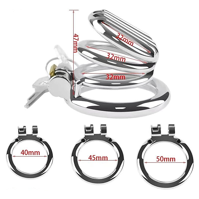 BDStyle Plate Cage Mens Chastity Device Medium - Male Chastity