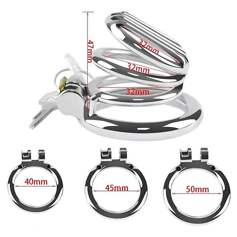 BDStyle Plate Cage Male Chastity Device Large