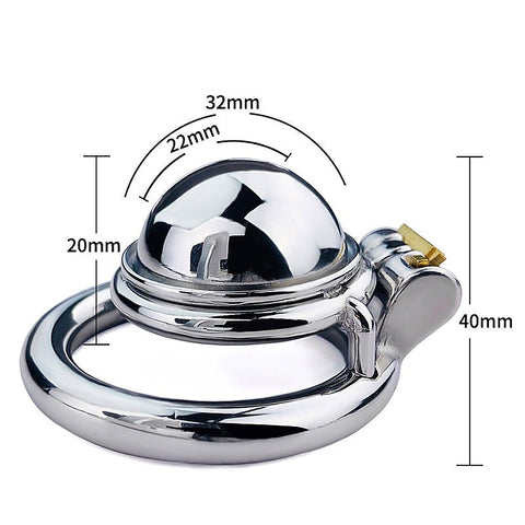 BDStyle Male Chastity Device Penis Cage With Bent Ring