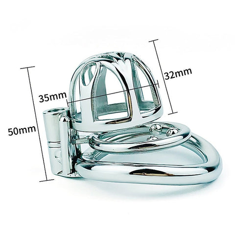 BDStyle Hex Screw Male Chastity Lock Cage With Anti-drop Ring