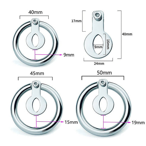 BDStyle Hex Screw Pad Mens Cock Cage With Catheter Hole