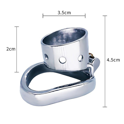 BDStyle Bent Ring Cylindrical Short Male Chastity Lock