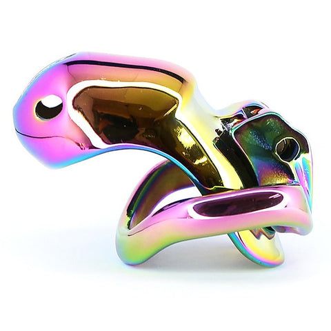 BDStyle Rainbow Male Metal Chastity Cage HTV3 XL