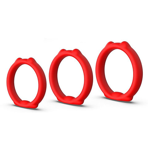 Cat Silicone Cock Ring Set by BDStyle - Cock Ring Sets