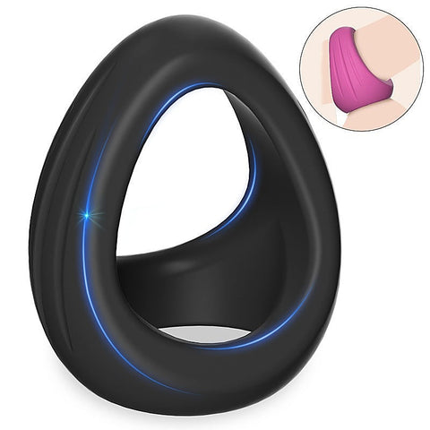 3 In 1 Stretchy Silicone Penis Ring By Bdstyle - Stretchy Cock Rings