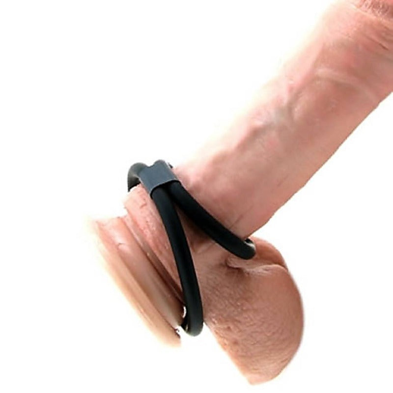 Erection Enhancer Double Cock Ring by BDStyle - Stretchy Cock Rings