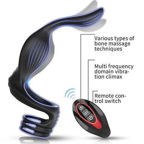 Fly Bird Locking Ring with Massager by BDStyle - Vibrating Cock Rings