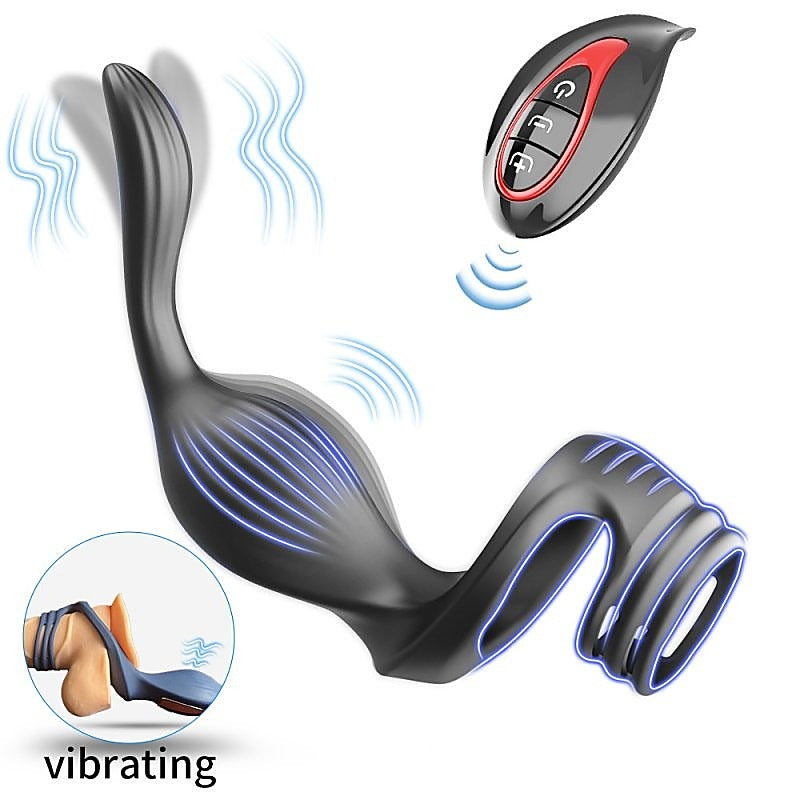 Fly Bird Locking Ring with Massager by BDStyle - Vibrating Cock Rings