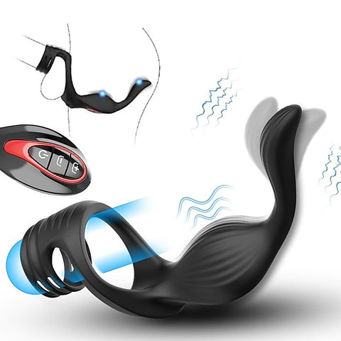 Fly Bird Locking Ring with Massager by BDStyle - Vibrating Cock Rings