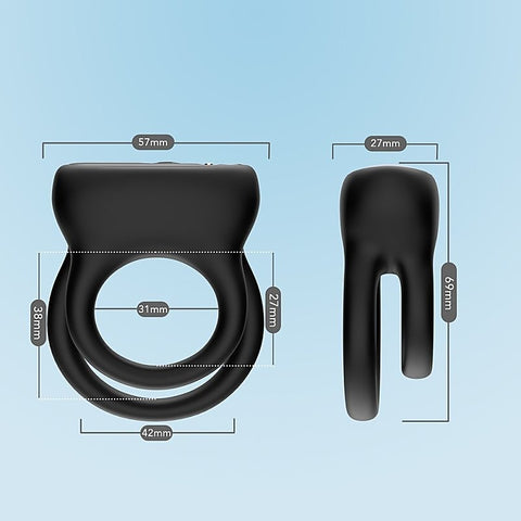 Wireless Double Vibrating Mens Cock Ring by BDStyle - Vibrating Cock Rings