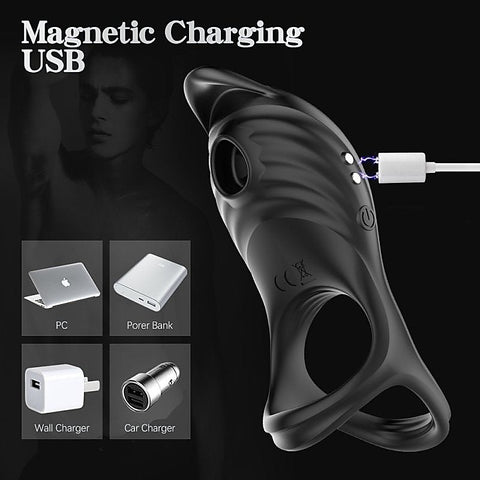 5 Functions Penis Ring Vibrator By Bdstyle - Vibrating Cock Rings