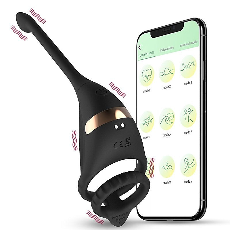 App Smart Dragon Knight Mens Cock Ring With Tail By Bdstyle - Vibrating Cock Rings