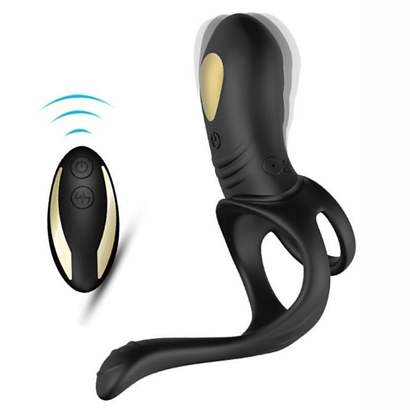 Tail 9 Frequency Vibration Cock Ring By Bdstyle - Vibrating Cock Rings