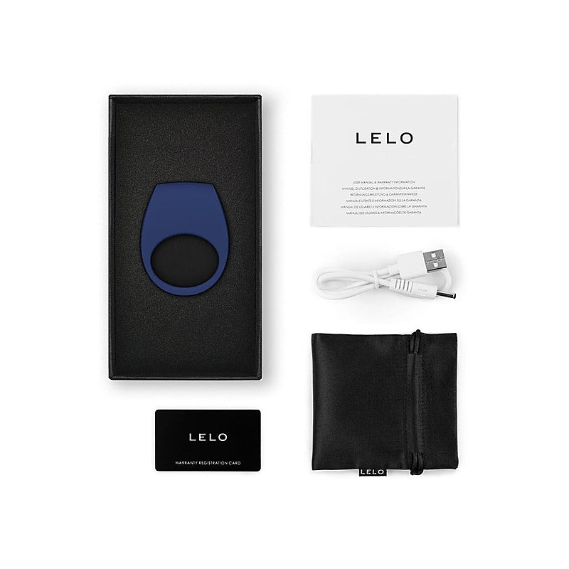 Tor 3 Multi Functions Vibrating Silicone Cock Ring By Lelo - Cock Rings