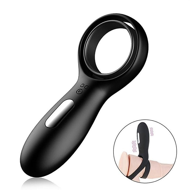 10 Functions Vibrating Cock Ring with Double Ring - Vibrating Cock Rings
