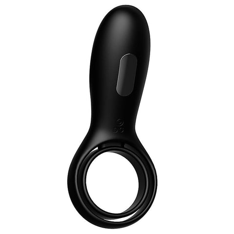 10 Functions Vibrating Cock Ring with Double Ring - Vibrating Cock Rings