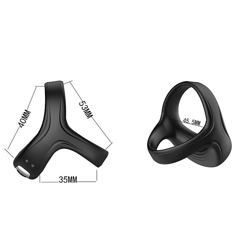 Triangle 7 Frequency Vibration Cock Ring By Bdstyle - Vibrating Cock Rings