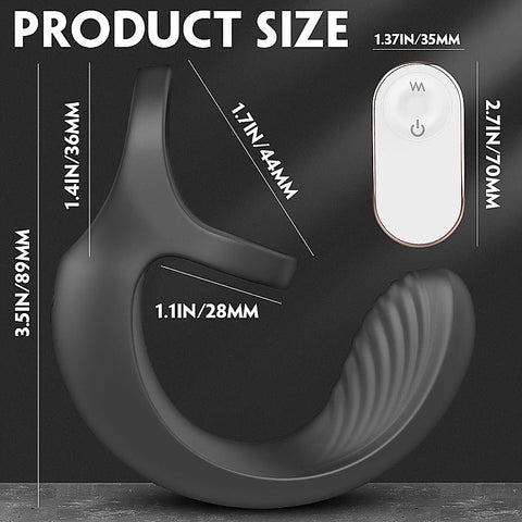Gorman 9 Functions Vibrating Mens Cock Ring By S-Hande - Vibrating Cock Rings