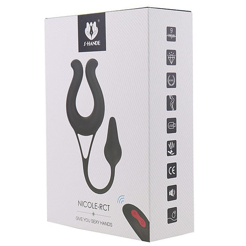 Nicole Vibrating Cock Ring With Anal Plug By S-Hande - Vibrating Cock Rings