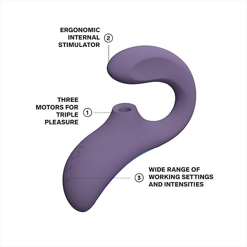 Enigma Wave Dual Stimulating Suction Vibrator By Lelo - Personal Massagers